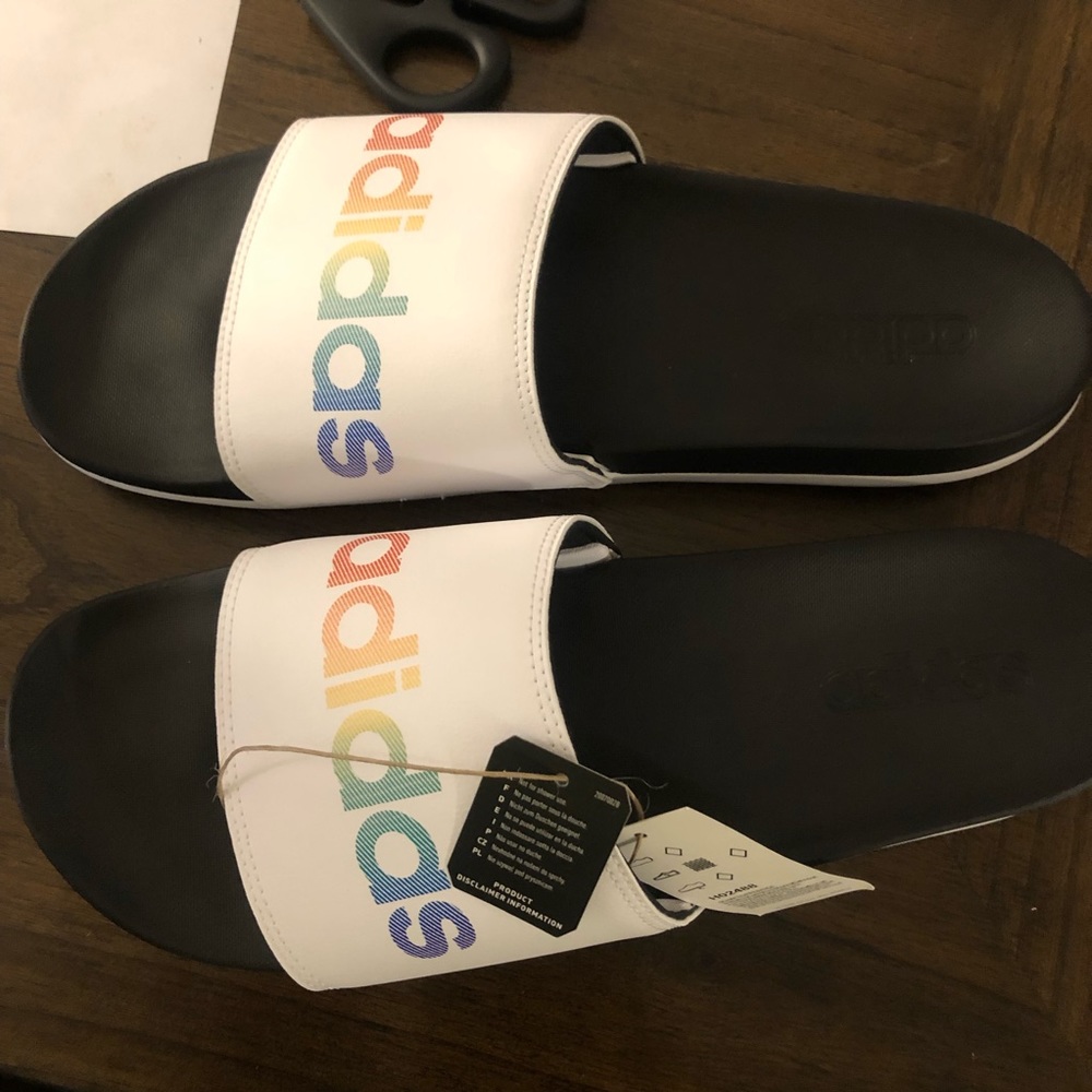 Adidas Adilette Comfort Slides Size 14